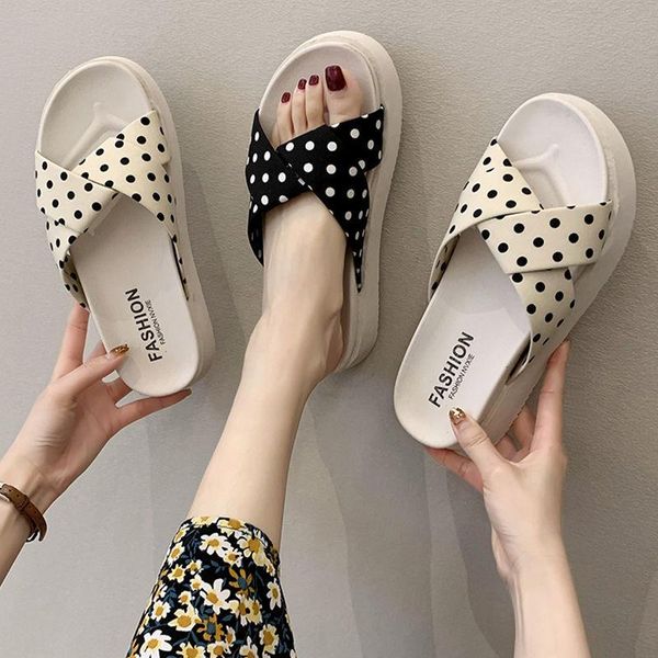 

slippers shoes women sandal women's summer 2021 sandalias mujer, Black