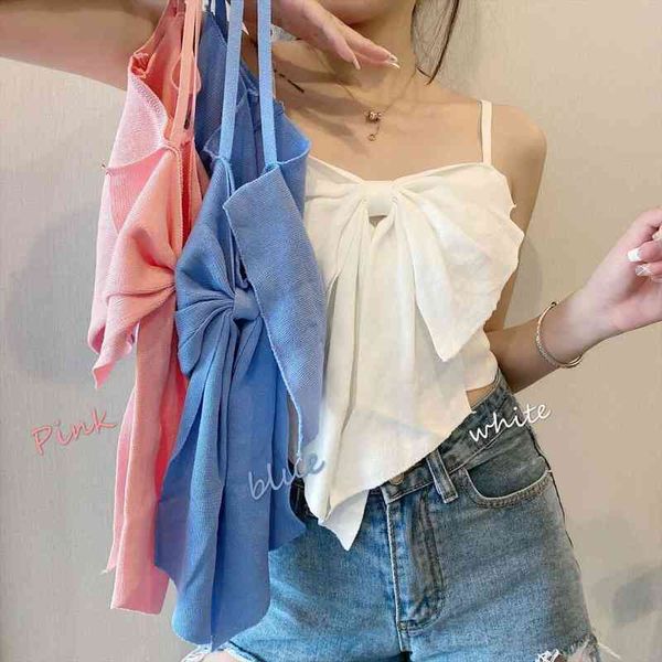 

women corset bow suspenders vest female summer tank crop for women, White