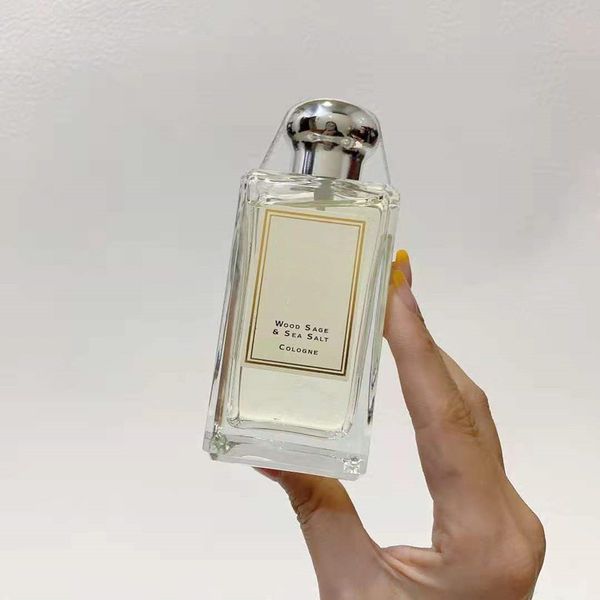 Alta Qualidade Perfume Neutro Fragrância De Madeira Sal Mar Parfum Colónia Pulverizador Quadrado Garrafa 100ml EDP Entrega Rápida