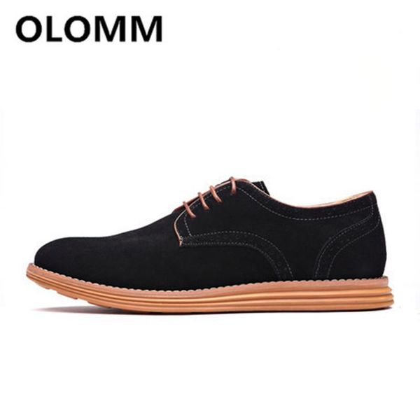 

dress shoes the england trend casual male suede oxford leather luxury brogue mens flats for men, Black