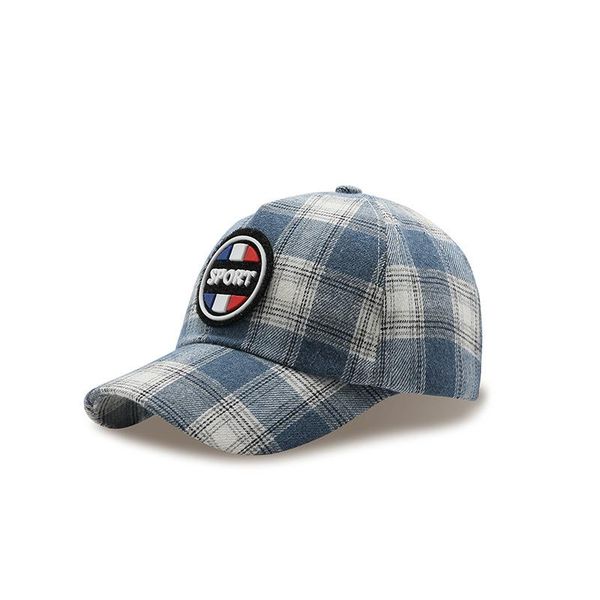 

wide brim hats for 2--14years old spring and summer boys girls baseball cap outdoor sun hat student travel cotton, Blue;gray