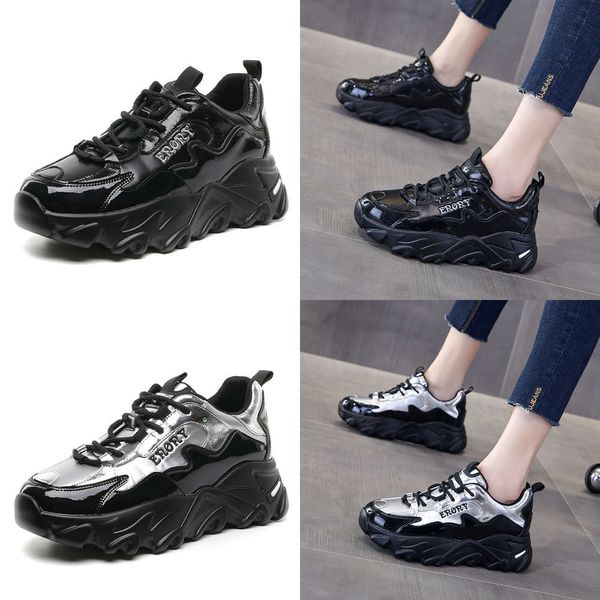 

casual shoes new autumn net red father in 2021 30wv, Black