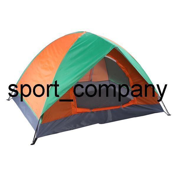 

2-person double door camping double layer tent double-deck tow-door hydraulic tent build outdoor family tent dome tents