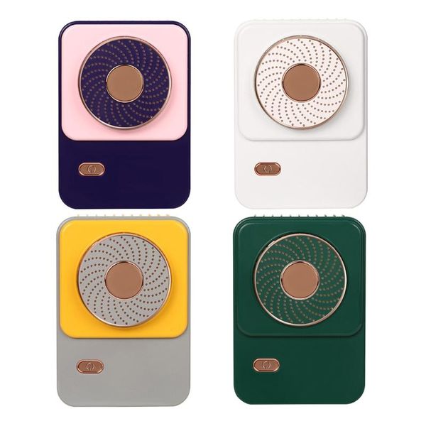 

rechargeable hanging neck lazy small fan usb leafless charging portable for outdoor travel office electric fans