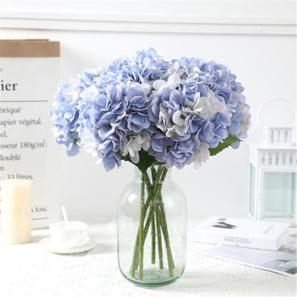 

artificial flowers birthday party garden decoration real touch flower bouquet hydrangea for wedding home fake decorative & wreaths