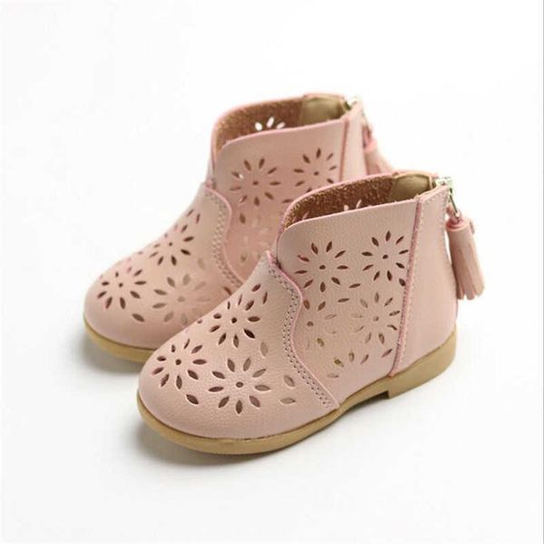 

new children sandals summer girl princess tendon bottom short boots zipper baby girls hollow high help cool blood x0703
