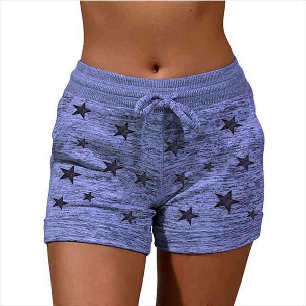 

stars printed fitness shorts women summer casual short pants high waist quick shorts female plus size sportwear 3xl 4xl 5xl, White;black