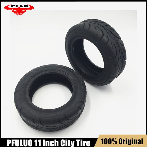 Elektroroller 11 Zoll rutschfester City-Reifen für PFULUO X-11 X-20 Ersatz-Außenverschleißzubehör aus schwarzem Gummi