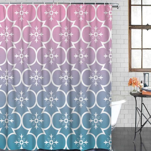 

shower curtains curtain waterproof polyester fabric geometric moroccan pattern