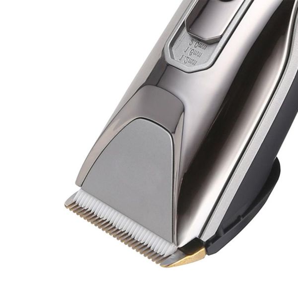 

rechargeable hair trimmer lcd digital display clippers low noise r9ud