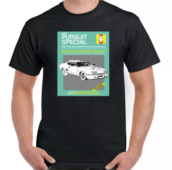 

mad max shirt mfp interceptor pursuit car men film v8 top, White;black