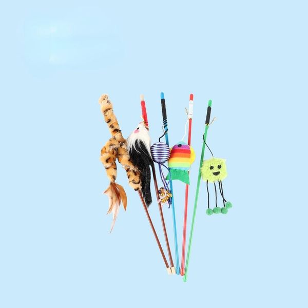 

cat toys funny stick fishing rod rope pet interactive