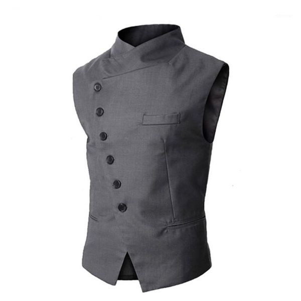 

men's vests arrival mens fashion brand vest black gray formal business men fit suits & blazer for1 tn3j, Black;white