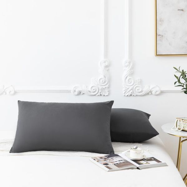

pcs pillowcase 40x80cm 50x75cm pillow case with zipper 100% microfiber in gray