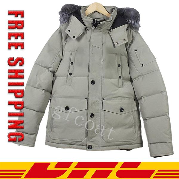 

hip winter mens jacket fashion men cotton thick warm parkas man casual outdoor windbreaker thermal down hooded coats, Black