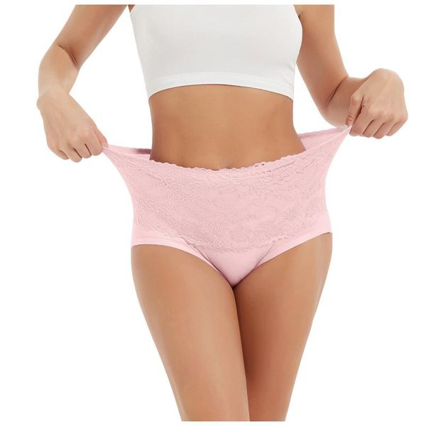 

women's panties thong high waist tummy control underwear shapewear brief woman knickers underpant breathable, Black;pink
