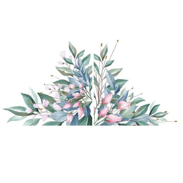 

wall stickers rose flowers for living room bedroom decor pvc leaf decals art murals poster home decoration