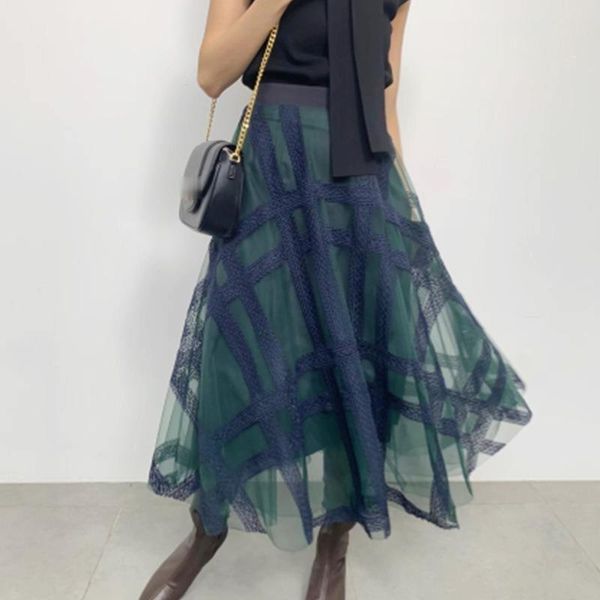 

skirts japanese elegant lace patchwork liggle skirt women high waist hip a line slim jupe femme spring 2021 outwear faldas mujer, Black