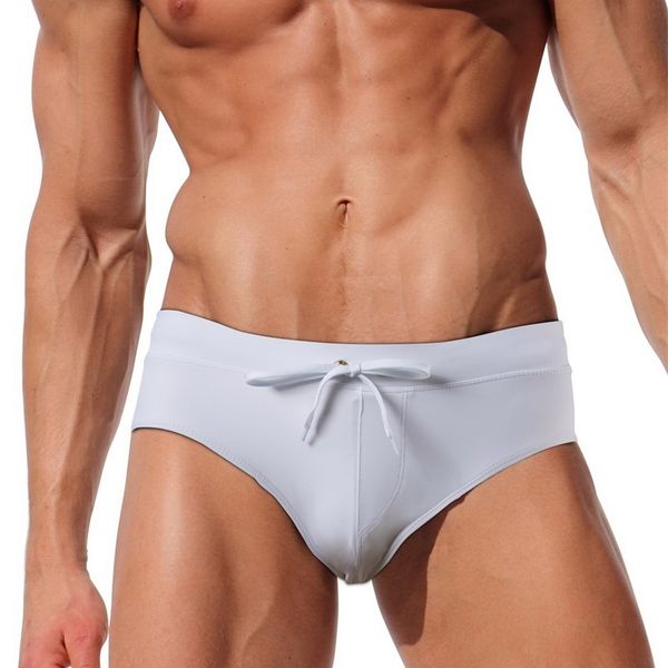

plus size low waist solid men's with pocket swimming swim shorts trunks swimwear pants swim briefs 210515