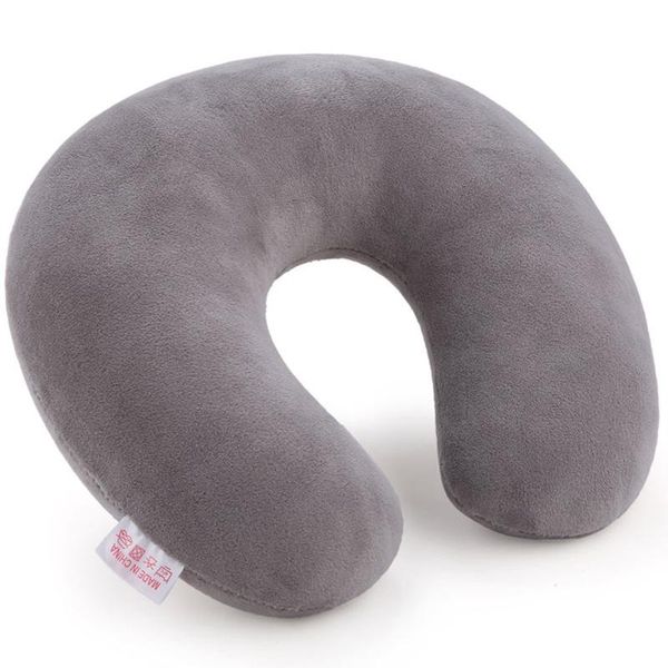 

pure color u-shaped pillow, office lunch break travel pillow car neck customization