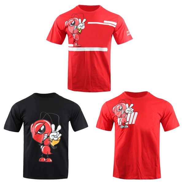 

new motorcycle men's moto racing team shirt motocross atv motobike t shirt, Black