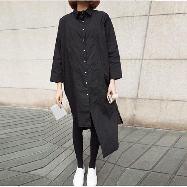 

women's blouses & shirts oversize long sleeve womens big loose ladies shirt for women casual 2021 collar plus size korean fashion white
