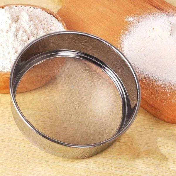 

kitchen fine mesh flour sifter round strainer sifters baking & pastry tools
