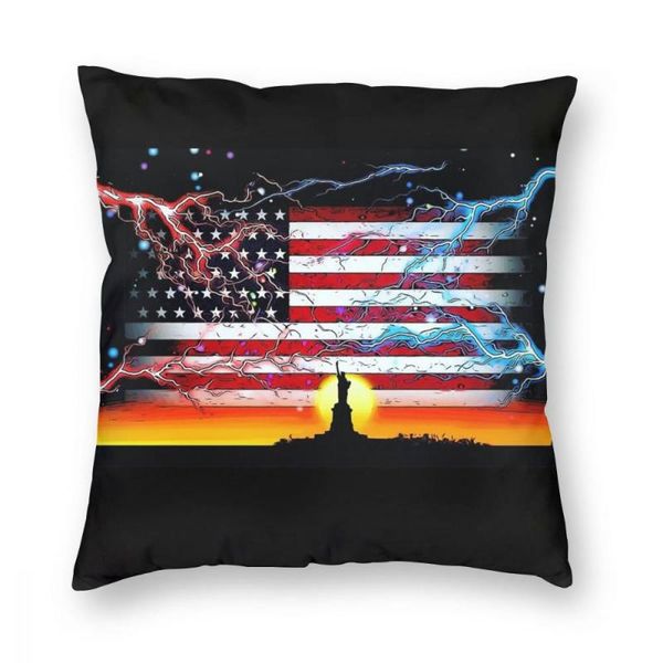 

flag throw pillow cover cushions for sofa american eagle funny pillowcase cushion/decorative