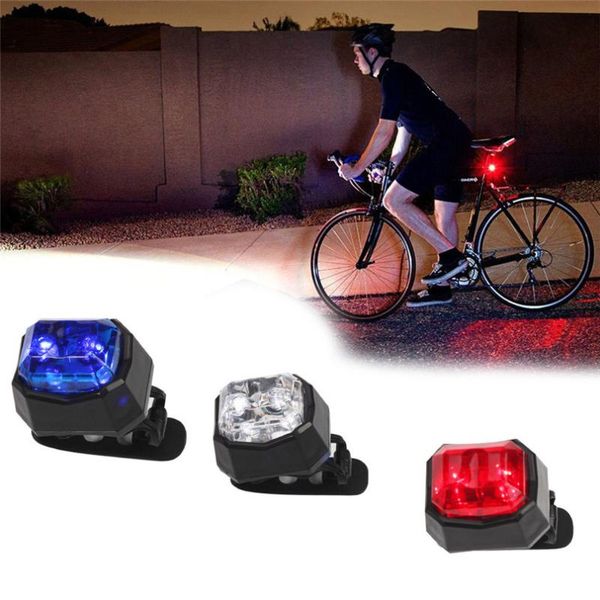 

tail light mtb road bike rear decoration lamp design 2x cr2032 battery safety flashing warning #2m17 lights