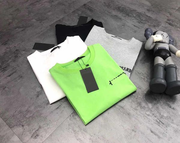 

crosin embroidered sanskrit double cross horseshoe leather short sleeve lovers fashion brand contrast base t-s brand lh13, White