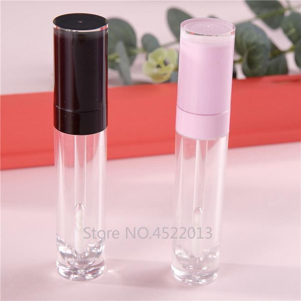 

storage bottles & jars 10/30/50pcs 8ml empty clear lip gloss tube,diy plastic liquid lipstick bottle with black/pink lid,refillable lipgloss