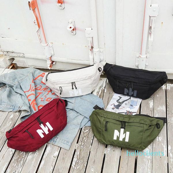 

waist bags large capacity women bag canvas big fanny pack luminous belt hip hop crossbody chest fashion banana purse