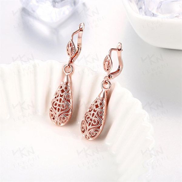 

stud fashion earrings creative water drop rose gold, Golden;silver