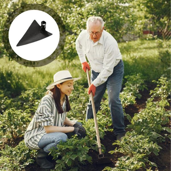 

table cloth 1pc farm hoeing tool hoe portable digging accessory for home (black)