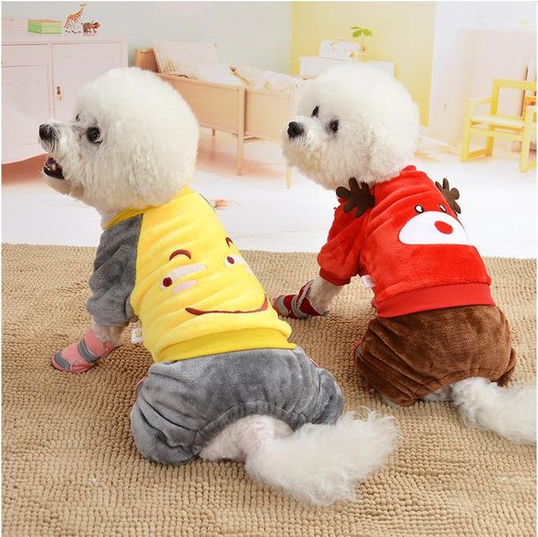 

dog apparel soft winter clothes jumpsuit warm coat costume pet clothing puppy outfits overalls for small dogs chihuahua yorkshire