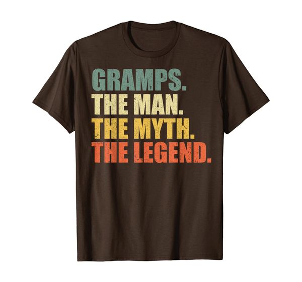 

GRAMPS - THE MAN MYTH LEGEND Shirt, Gift Fathers Day T shirt, Mainly pictures