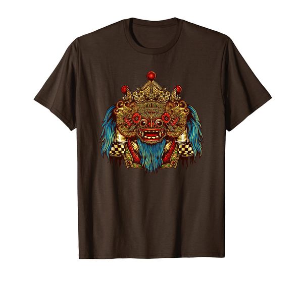 

indonesian barong shirt, bali mask shirt, bali luck shirt, White;black