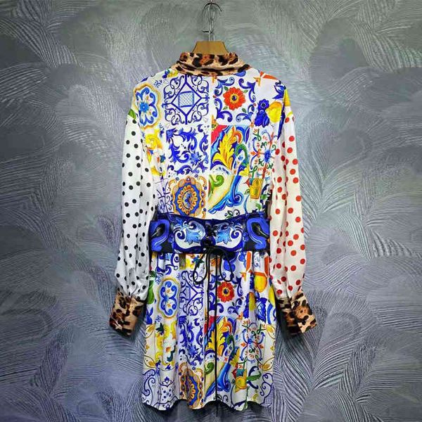 

dress seqinyy mini sicilia flower style print blue spot flowers vintage leopard summer spring fashion track strap, Black;gray