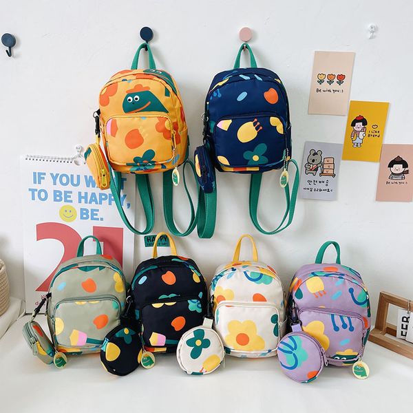

fabric bag children's leisure backpack cute graffiti backpacks light children bags baby schoolbag schoolbags