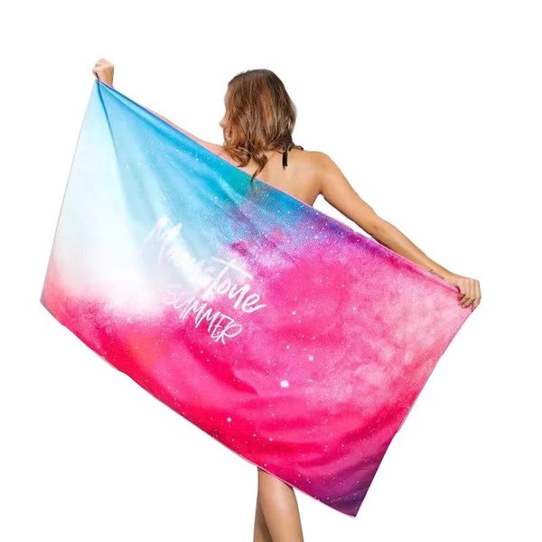 

cover-ups wholesale quick dry sublimation printed large oversized 160x80cm sand suede kids microfiber beach towel