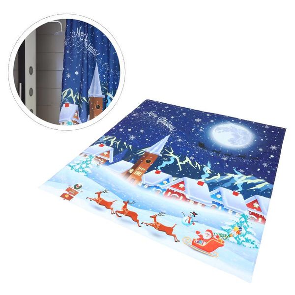 

shower curtains 1pc home decorative bathtub curtain polyester adorn xmas