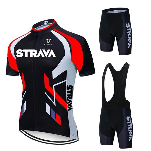 

racing sets 2021 pro cycling jersey summer strava short sleeve mountain bike clothes bicycle clothing mtb suit, Black;blue