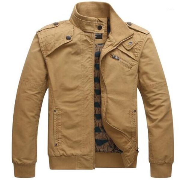 

men's jackets spring autumn young slim jacket pure cotton stand collar casual thin ribbed long sleeve coat outerwear, Black;brown