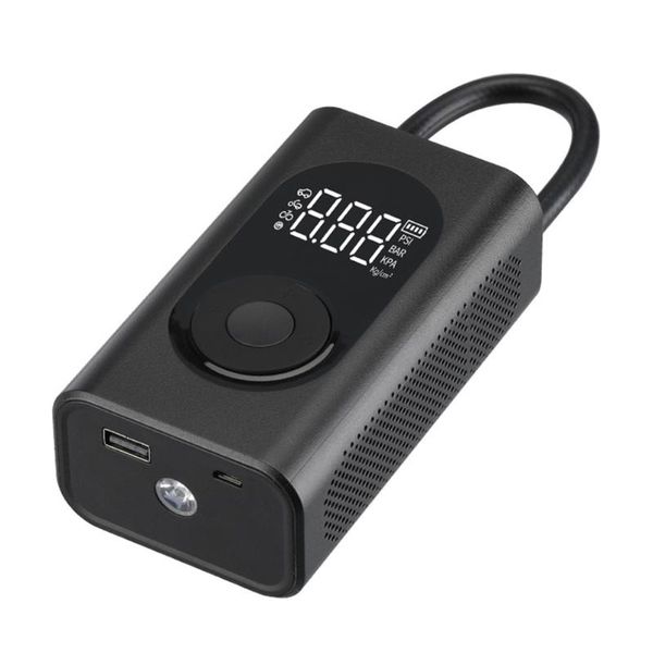 

bike pumps wireless electric air pump portable compact tire compressor inflator with led lamp for car basketball bicycle