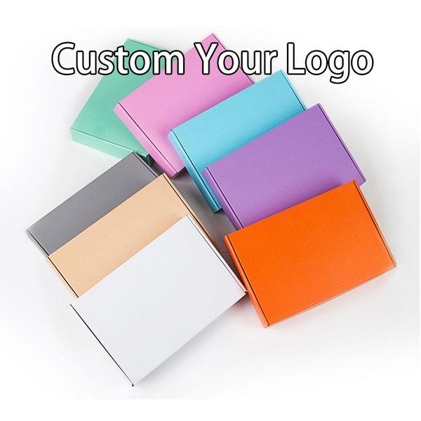 

gift wrap wholesale eco food standard corrugated paper custom logo printed delivery mailing packaging box