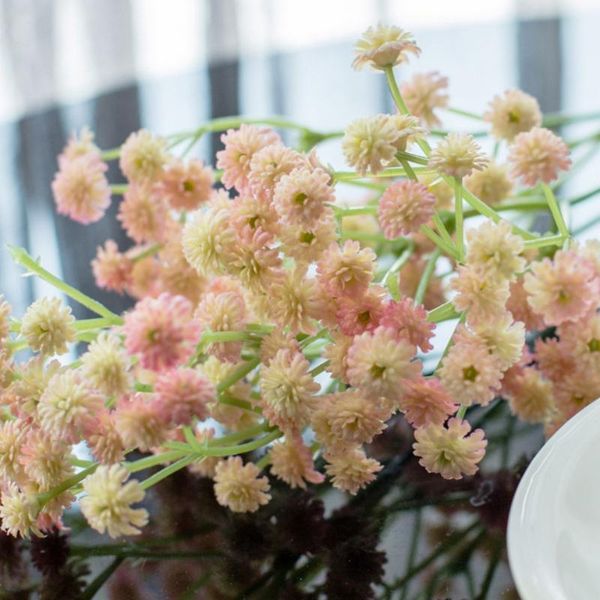 

decorative flowers & wreaths babies breath plastic gypsophila pu soft artificial diy floral bouquets arrangement wedding home decoraccessori