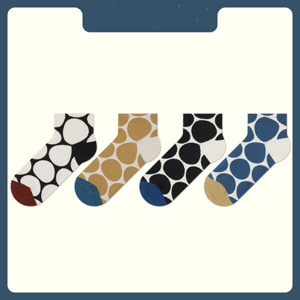 

men's socks dot man patchwork mens sock 2021 the boat sox invisible casual breathable soft cotton spring japanese skarpetki, Black