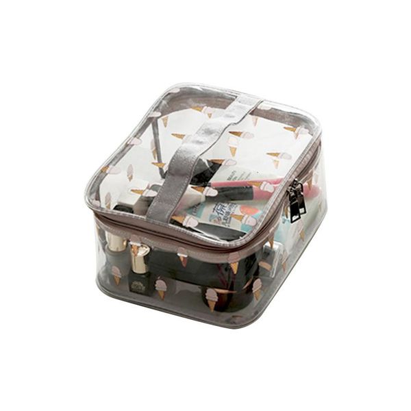 

transparent makeup bags women travel organizer large cosmetic bag portable clear make up printed wash toiletry & cases