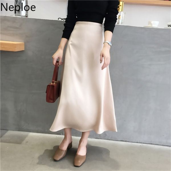 

retro skirts women spring arrival solid zipper high waist bodycon fashion slim female bottoms 49715 210422, Black