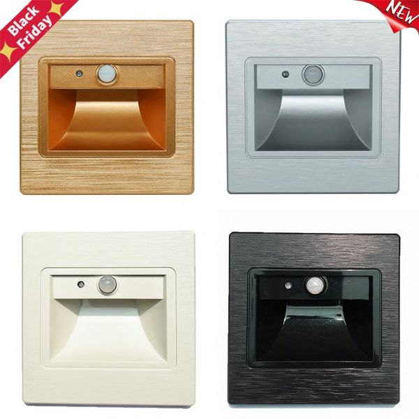 

stair light embedded wall lamp intelligent pir sensor smart kitchen step corridor bathroom indoor lighting